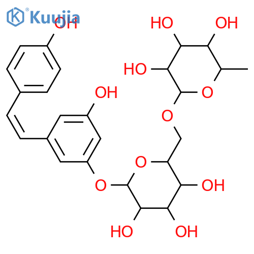 1-(3,5-Dihydroxyphenyl)-2-(4-hydroxyphenyl)ethylene; (E)-form, 3-O-[α-L-Rhamnopyranosyl-(1→6)-β-D-glucopyranoside] structure