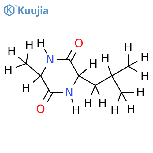 (3S)-cis-3-Isobutyl-6-methyl-piperazin-2 structure