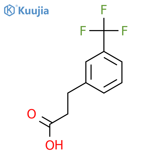 3-[3-(trifluoromethyl)phenyl]propanoic acid structure