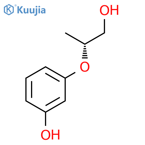 Phenol, 3-[(1R)-2-hydroxy-1-methylethoxy]- structure
