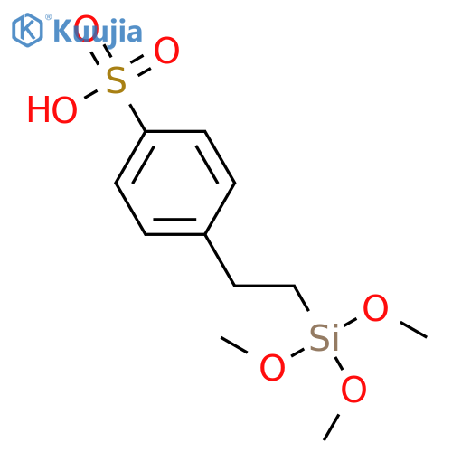 Benzenesulfonic acid, 4-[2-(trimethoxysilyl)ethyl]- structure