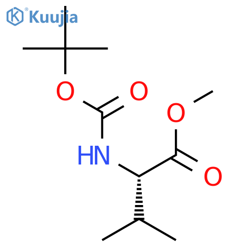 (S)-Methyl 2-((tert-butoxycarbonyl)amino)-3-methylbutanoate structure