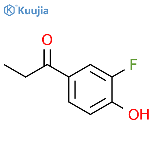 1-(3-fluoro-4-hydroxyphenyl)propan-1-one structure