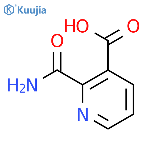 2-carbamoylpyridine-3-carboxylic acid structure