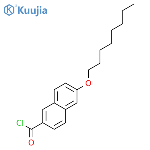 2-Naphthalenecarbonyl chloride, 6-(octyloxy)- structure