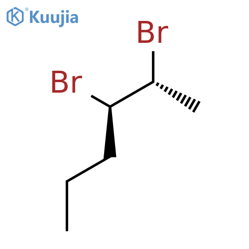 Hexane, 2,3-dibromo-, (R*,R*)- structure