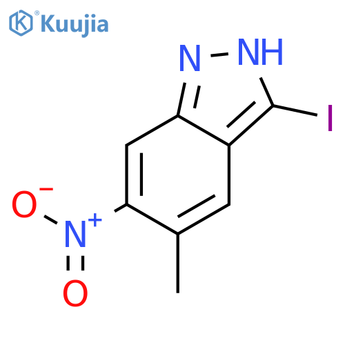 3-iodo-5-methyl-6-nitro-2h-indazole structure