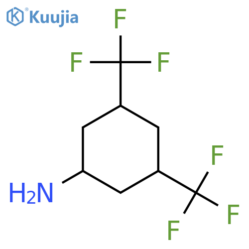 3,5-bis(trifluoromethyl)cyclohexan-1-amine structure