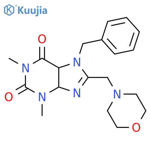 7-benzyl-1,3-dimethyl-8-(morpholin-4-yl)methyl-2,3,6,7-tetrahydro-1H-purine-2,6-dione structure