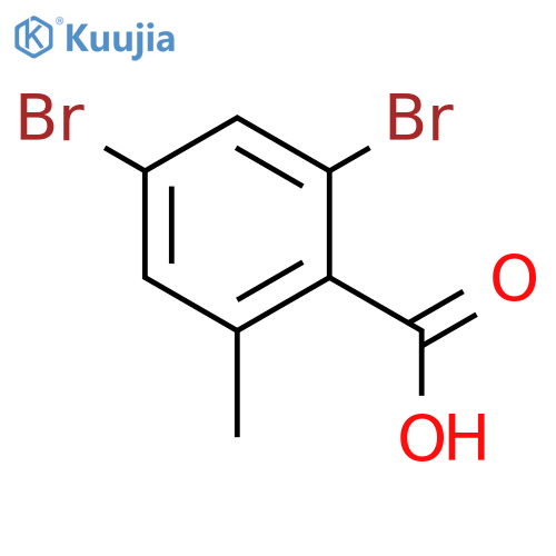 Benzoic acid, 2,4-dibromo-6-methyl- structure