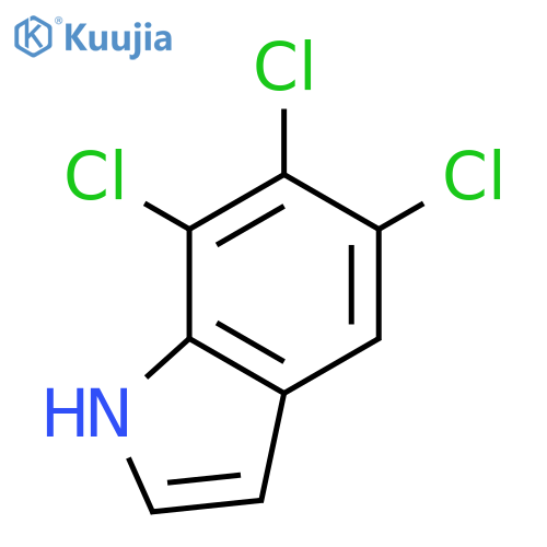1H-Indole, 5,6,7-trichloro- structure