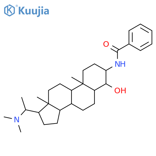 Benzamide, N-[(3b,4b,5a,20S)-20-(dimethylamino)-4-hydroxypregnan-3-yl]- (9CI) structure