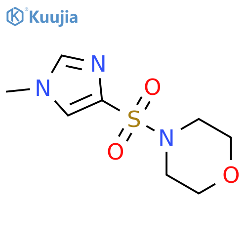Morpholine, 4-[(1-methyl-1H-imidazol-4-yl)sulfonyl]- structure
