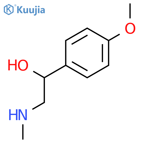 1-(4-Methoxyphenyl)-2-(methylamino)ethanol structure
