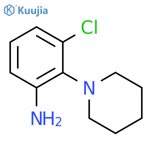3-Chloro-2-piperidin-1-ylaniline structure