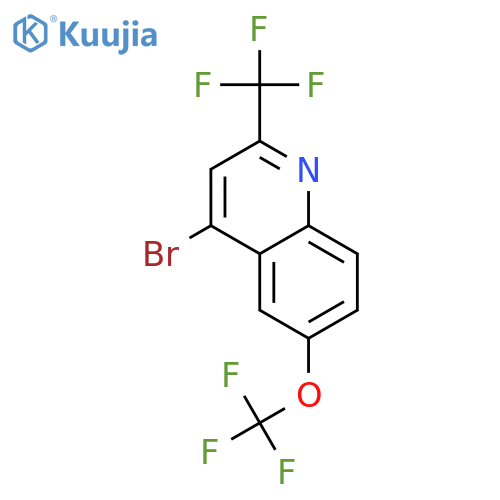 4-Bromo-6-(trifluoromethoxy)-2-(trifluoromethyl)quinoline structure