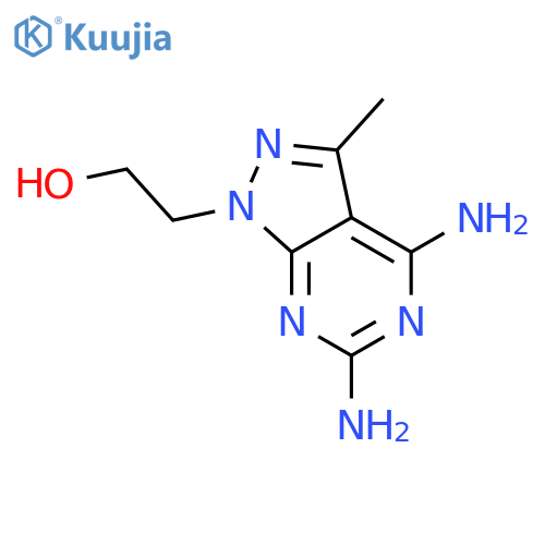 1H-Pyrazolo[3,4-d]pyrimidine-1-ethanol,4,6-diamino-3-methyl- structure