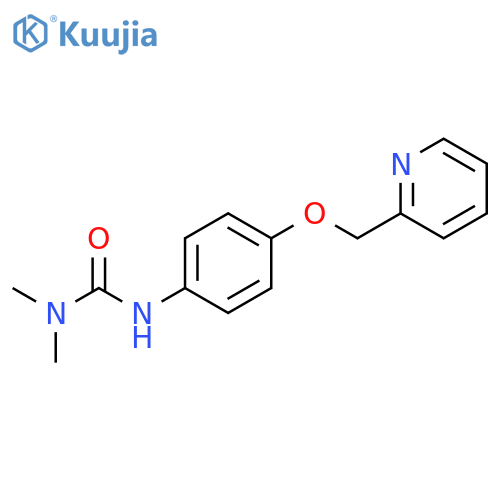 Urea, N,N-dimethyl-N'-[4-(2-pyridinylmethoxy)phenyl]- structure