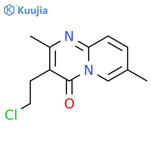 3-(2-Chloroethyl)-2,7-dimethyl-4H-pyrido1,2-apyrimidin-4-one structure