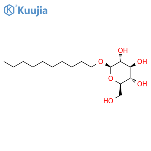 Decyl-β-D-glucopyranoside structure