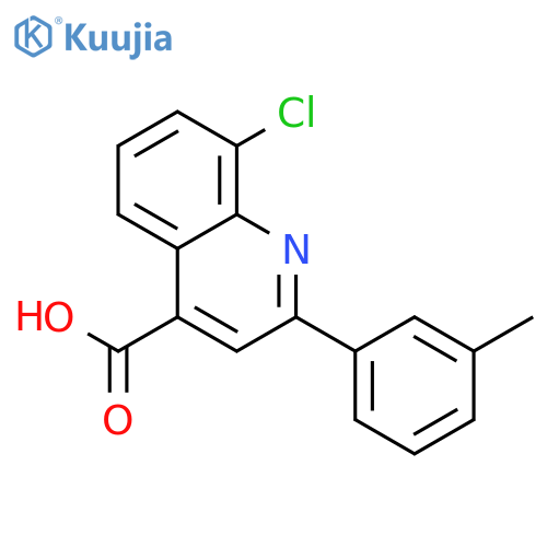 8-Chloro-2-(3-Methylphenyl)Quinoline-4-Carboxylic Acid structure