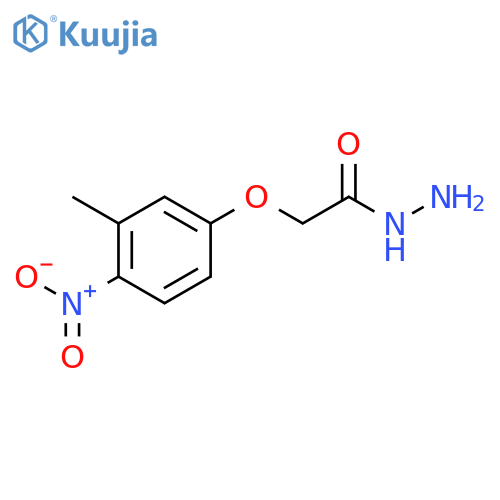 2-(3-Methyl-4-nitrophenoxy)acetohydrazide structure