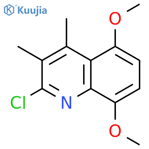 2-chloro-5,8-dimethoxy-3,4-dimethyl-quinoline structure