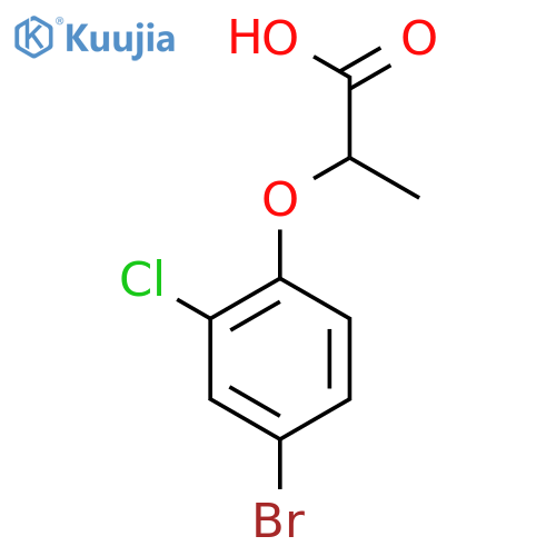 2-(4-Bromo-2-chlorophenoxy)propanoic acid structure
