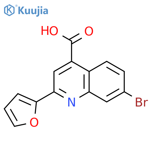 7-Bromo-2-(2-furyl)quinoline-4-carboxylic Acid structure