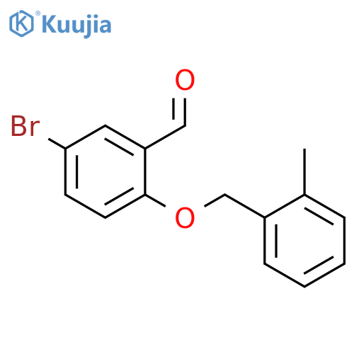 5-Bromo-2-(2-methylbenzyl)oxybenzaldehyde structure