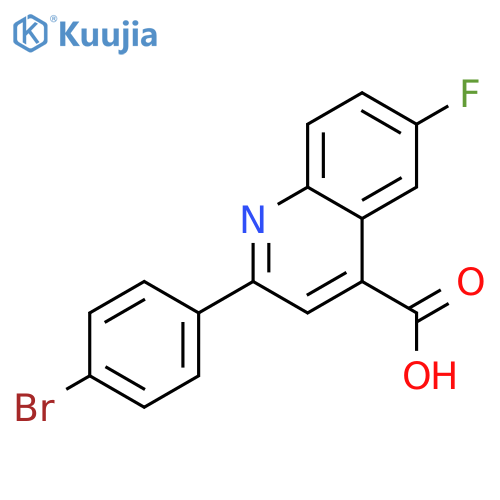 6-FLUORO-2-(4-BROMOPHENYL)-QUINOLINE-4-CARBOXYLIC ACID structure