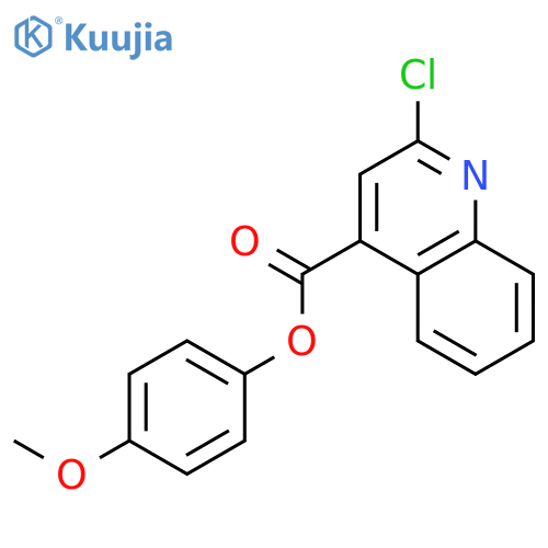 4-Quinolinecarboxylic acid, 2-chloro-, 4-methoxyphenyl ester structure