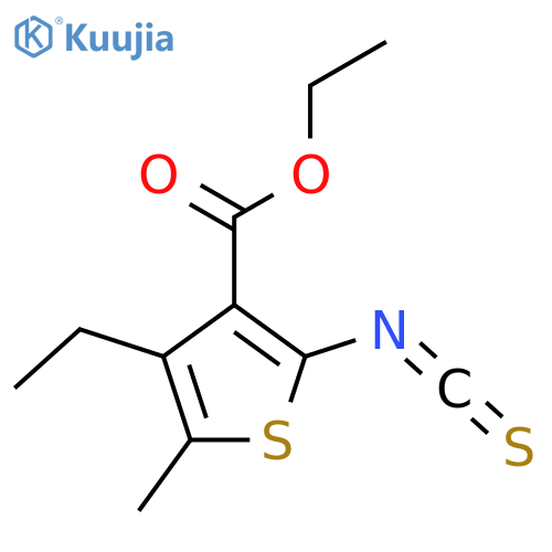 Ethyl 4-ethyl-2-isothiocyanato-5-methylthiophene-3-carboxylate structure