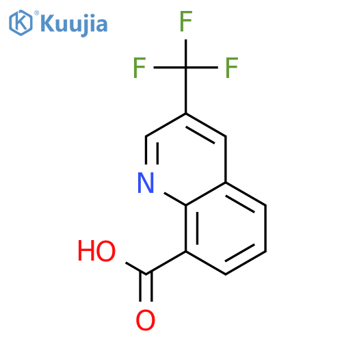 3-(Trifluoromethyl)quinoline-8-carboxylic acid structure