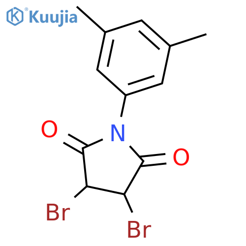 2,5-PYRROLIDINEDIONE, 3,4-DIBROMO-1-(3,5-DIMETHYLPHENYL)- structure
