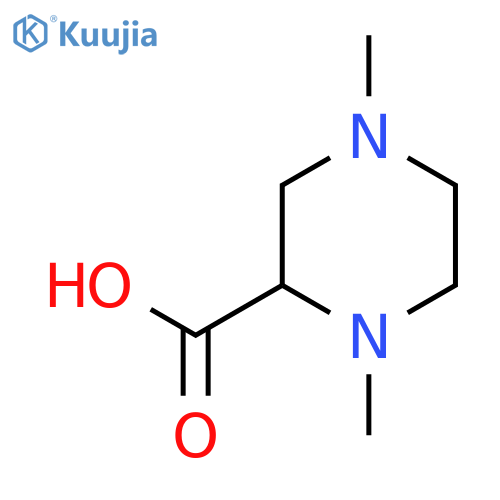 1,4-Dimethylpiperazine-2-carboxylic acid structure