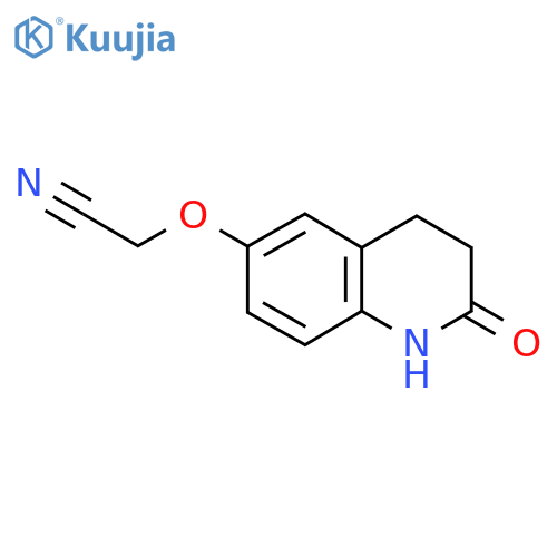 2-[(2-Oxo-1,2,3,4-tetrahydroquinolin-6-yl)oxy]acetonitrile structure
