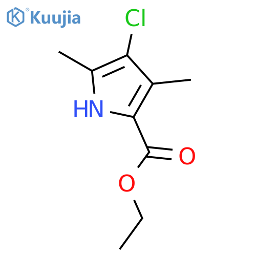 4-chloro-3,5-dimethyl-1H-Pyrrole-2-carboxylic acid ethyl ester structure