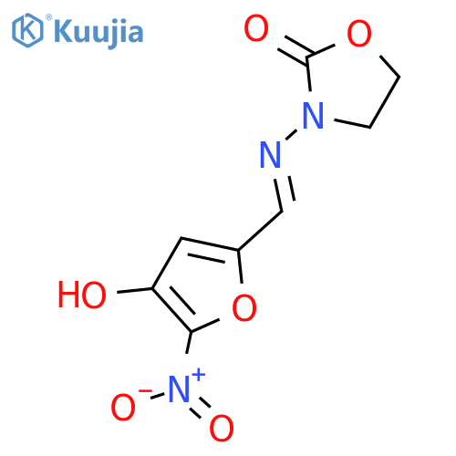 2-Oxazolidinone,3-[[(4-hydroxy-5-nitro-2-furanyl)methylene]amino]- structure