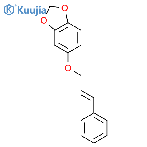 1,3-Benzodioxole, 5-[(3-phenyl-2-propenyl)oxy]- structure