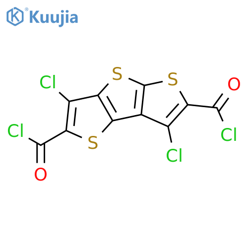 Dithieno[2,3-b:2',3'-d]thiophene-2,6-dicarbonyl dichloride, 3,7-dichloro- structure