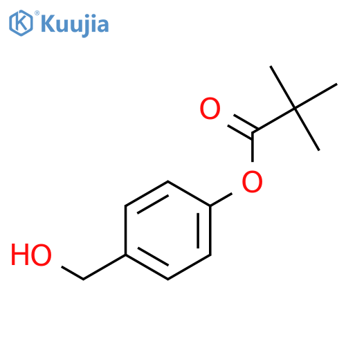 [4-(hydroxymethyl)phenyl] 2,2-dimethylpropanoate structure