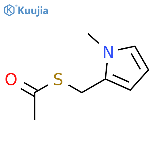 Ethanethioic acid, S-[(1-methyl-1H-pyrrol-2-yl)methyl] ester structure