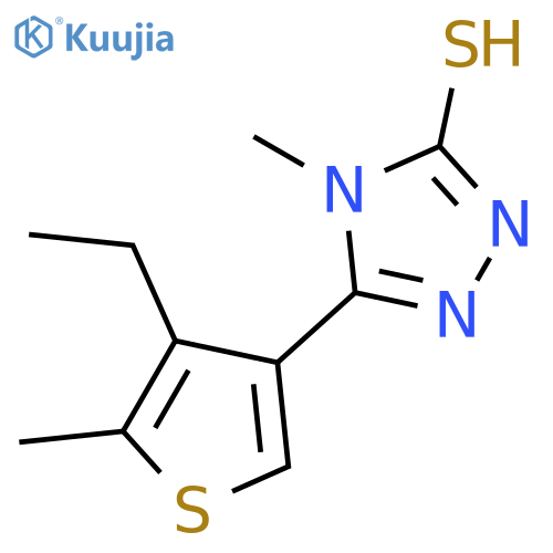 5-(4-Ethyl-5-methylthien-3-yl)-4-methyl-4H-1,2,4-triazole-3-thiol structure