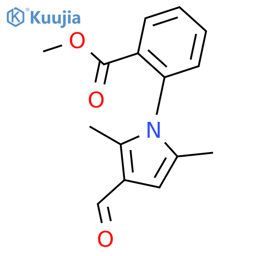 Methyl 2-(3-formyl-2,5-dimethyl-1H-pyrrol-1-yl)benzoate structure