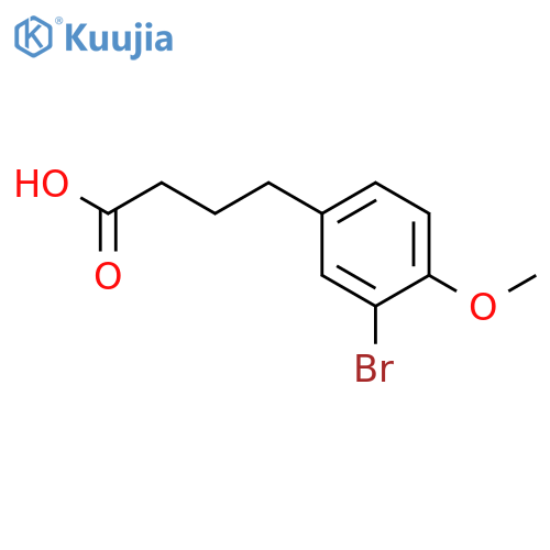 4-(3-bromo-4-methoxyphenyl)butanoic acid structure