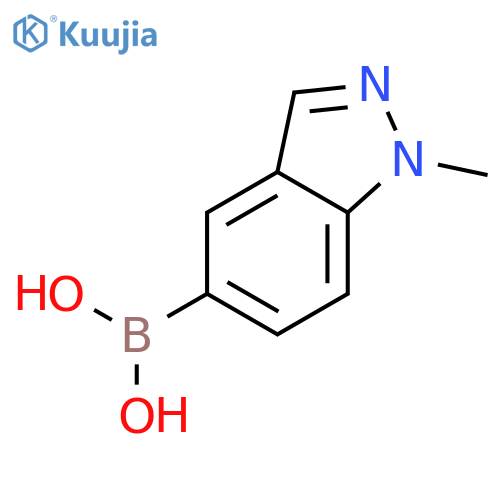 (1-Methyl-1H-indazol-5-yl)boronic acid structure