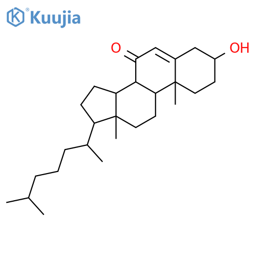 3-hydroxycholest-5-en-7-one structure