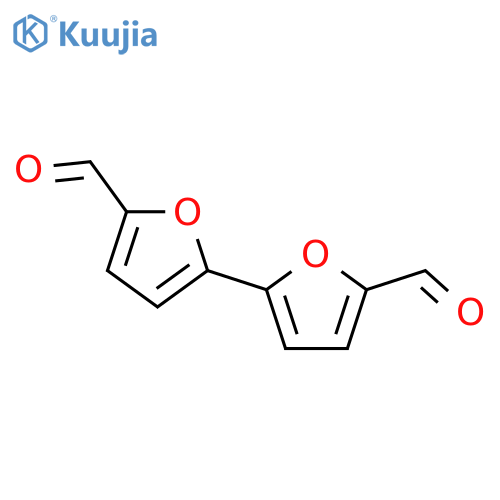 2,2'-bifuran-5,5'-dicarbaldehyde structure