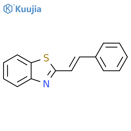 Benzothiazole, 2-(2-phenylethenyl)-, (E)- structure